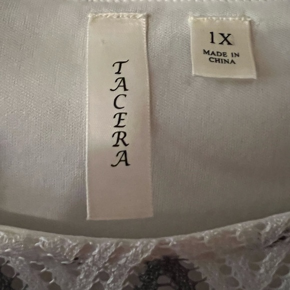 Taverna 1X Chevron Dress with Ruffle Sleeves - Picture 3 of 4